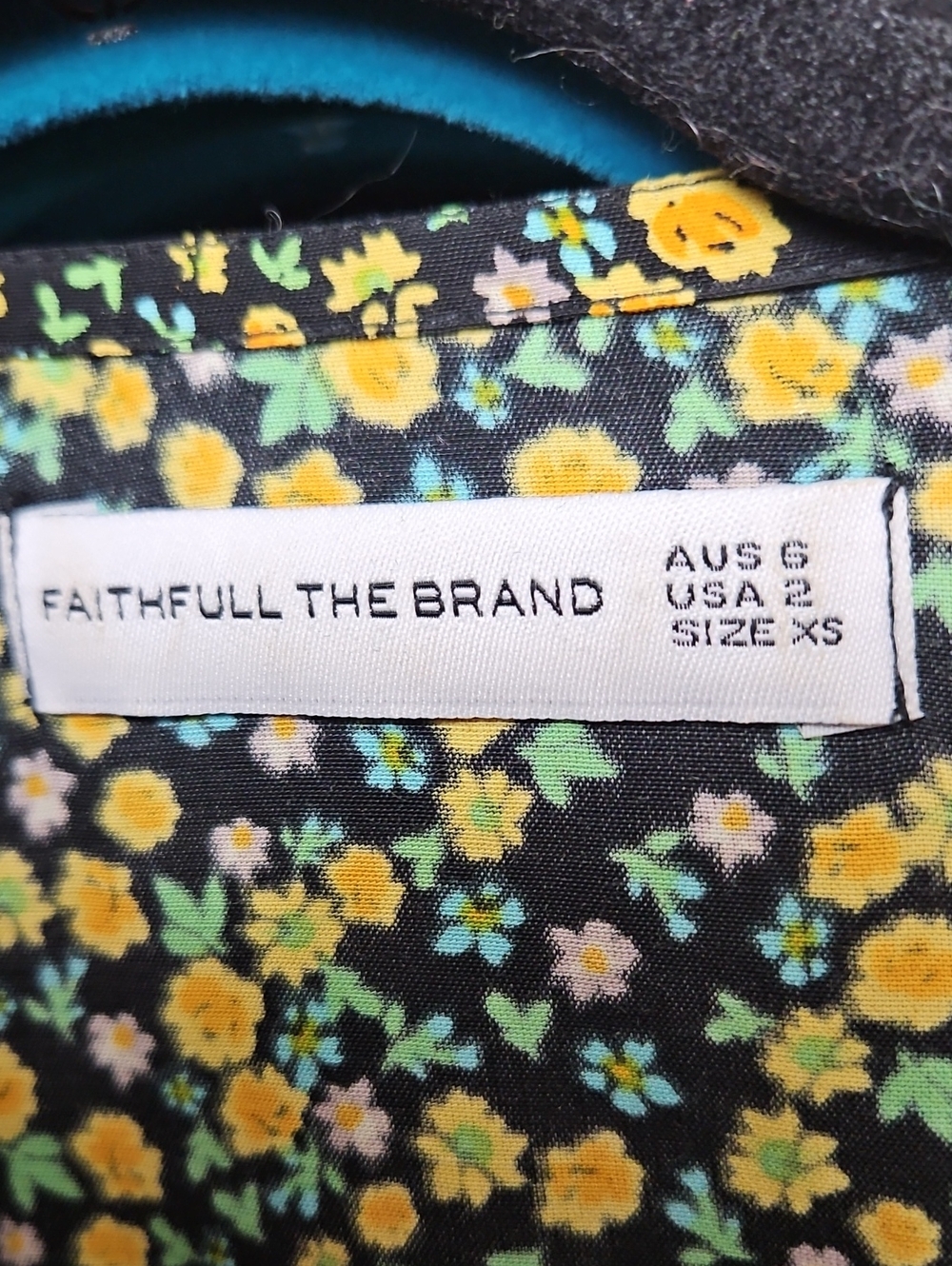 Anthropologie Faithfull The Brand Nari Wrap Top Floral Tie Waist Blouse Size XS - Picture 3 of 11